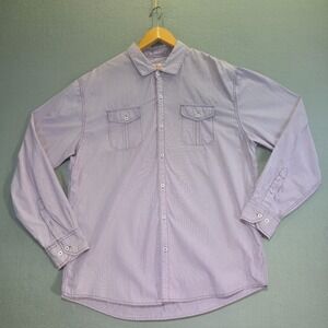 Michael Brandon Men's Purple Long Sleeve Button Up Shirt Size XXL